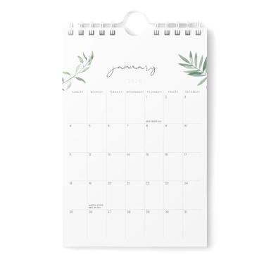 Imagem de Karto Mini calendário de parede 2026 - vertical 15 x 23 cm de janeiro de 2026 a junho de 2027 - pequeno, versátil e fácil de planejar com o calendário mensal de mesa estética - verde