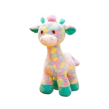 Imagem de Brinquedo de pelúcia, boneca colorida de pelúcia, girafa, 35 cm para crianças