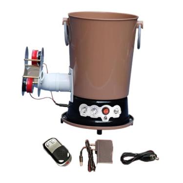 Imagem de Generic Robô de tênis de mesa, alimentador de bolas de grande capacidade, equipamento de prática, máquina de pingue-pongue, dispositivo de treinamento, Marrom