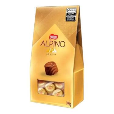 Imagem de Bombom De Chocolate Ao Leite Alpino 195g - Nestlé