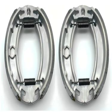 Imagem de 2 peças de sapata de freio dianteiro/traseiro e mola para Yamaha Blaster Grizzly Raptor TTR Timberwolf Moto-4 TW 80 90 110 125 200 225 350 1962-2024