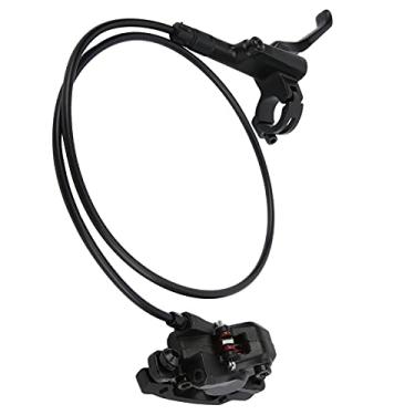 Imagem de KIMISS Conjunto de Alavancas de Freio a Disco de óleo único para Mountain Bike para Roda Dianteira Direita, Preto de 800 Mm, Design Leve de Liga de Alumínio para Desempenho de Frenagem Suave