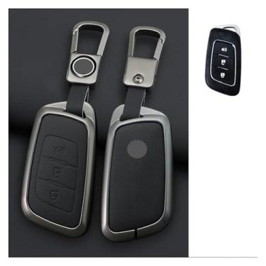 Imagem de Capa para chave de carro compatível com Foton Senior General G9/Paisagista/Yutu 9/8 captador/F9/Xiangling Q Chaveiro de couro de liga de zinco(A -1)