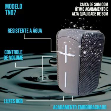 Imagem de Caixa de Som Portátil 6W Bluetooth 5.0 à Prova d'água IPX6