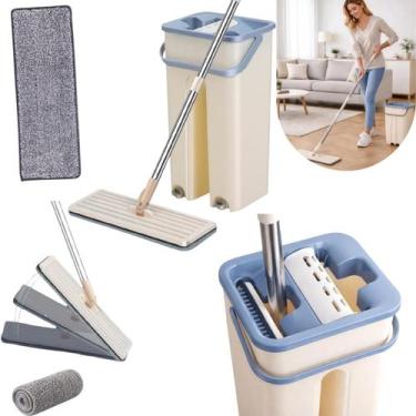 Imagem de Slim Flat MOP Rodo Multiuso Piso Cerâmico Madeira Porcelanato 1 Pano M