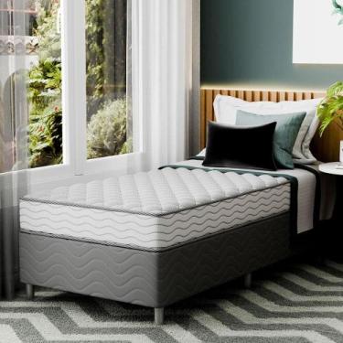 Imagem de Cama Box com Colchão Solteirão Howie Misto D28 (17x108x198) Branco e C