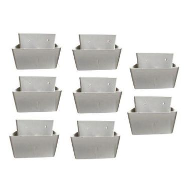Imagem de Kit com 8 Pés para Guarda Roupas Armários Multiuso Roupeiros Branco Mo