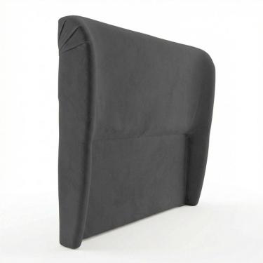 Imagem de Cabeceira Para Cama Box Casal Padrão Liah 140cm Bouclê Cinza Escuro - Abmaza