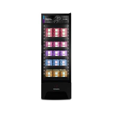 Imagem de Expositor Vertical Frost Free VF50 Optima All Black 581 Litros Metalfrio 220V