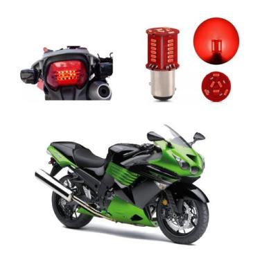 Imagem de Lâmpada Led Freio 2 Polos Sequencial Strobo Moto ZX14 ZX14R 1352CC 200