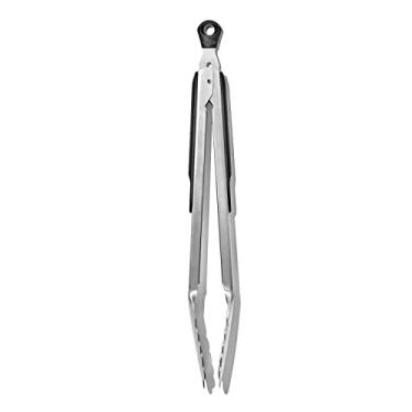 Imagem de OXO Pinça com trava de aço inoxidável de 30,5 cm da Good Grips, multicolorida
