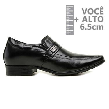 Imagem de Sapato Com Salto Interno Couro Jota Pe Preto Air 71363-Masculino