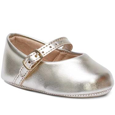 Imagem de Sapatilha Bebe Pópidi Infantil Menina Basica 01.10 (Dourado, BR, Bebê, Alfa, M)