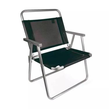 Imagem de Cadeira De Praia Oversize Alumínio Reforçada Larga Mor 140Kg