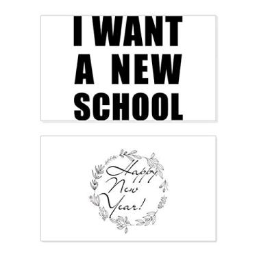 Imagem de Cartão de felicitações I Want A New School New Year Festival Bless Message Present