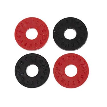 Imagem de Perri Couros guitarra Strap Locks, 4 Pack, preto e vermelho