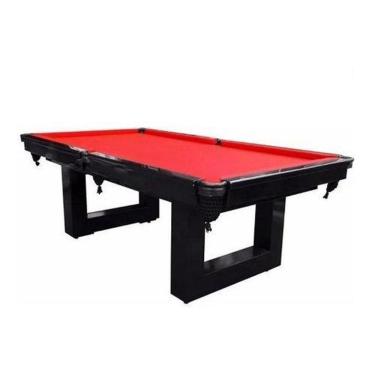 Imagem de Mesa Sinuca Bilhar Snooker Tb Pé Em U Com Tampo Para Jantar