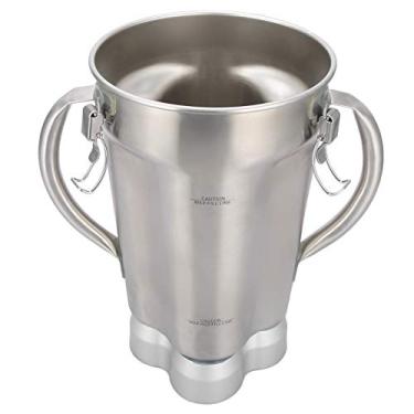 Imagem de Yuecoom Liquidificador de suco grande com capacidade de 4L, com recipiente de 2 alças com tampa de montagem de lâmina, adequado para liquidificador comercial Cac72