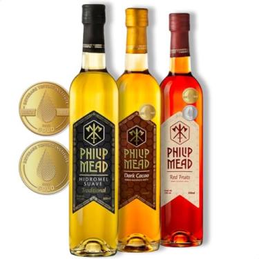 Imagem de Pack 3x Hidromel Philip Mead (Traditional + Dark Cacao + Red Fruits)