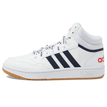 Tênis Adidas Hoops 3.0 Masculino - Branco+Vermelho