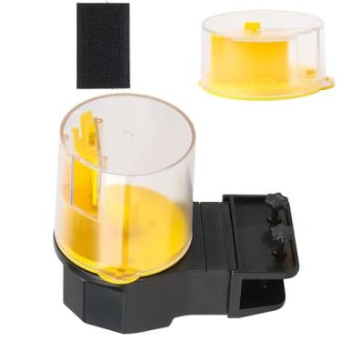 Imagem de DAGIJIRD Alimentador automático de tanque de peixes, dispensador automático de alimentos para peixes para tanques e aquários