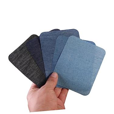 Imagem de STOBOK 1 Par patch jeans quadrado remendos para roupas remendos de joelho para jeans patches para calças ferro em remendos Adesivo Peças correção Fragmento