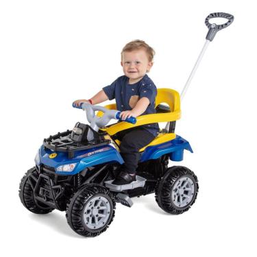Imagem de Carrinho bebe Cross Quadriciclo Cross Up Pedal empurrador bebê criança até 30Kg Calesita