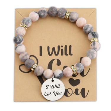 Imagem de Zuo Bao Pulseira de cabeleireiro, presente de cabeleireiro, joias de barbeiro, I Will Cut You, pulseira com pente para secador de cabelo, presente para presente de estilista, Aço inoxidável, Sem