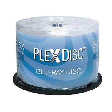 Imagem de PlexDisc 633-814 25 GB 6X Logo Blu-ray Disco Gravável Camada Única BD-R, Fuso de 50 Discos