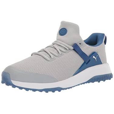 Imagem de PUMA Sapato de golfe masculino Fusion Evo, Cintura alta/cobalto brilhante, 14