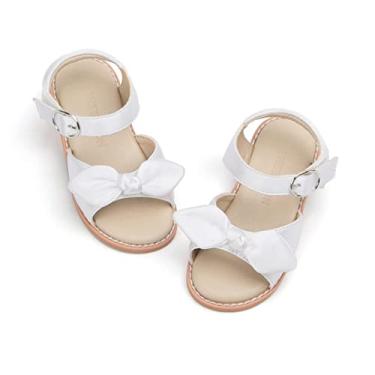 Imagem de THEE BRON Sandálias para meninas Sandalias de Niña, Aa302-branco, 8 Toddler