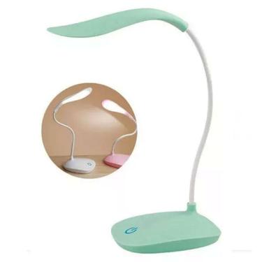 Imagem de Luminária Abajur Escritório/Quarto Flexível Recarregável Usb