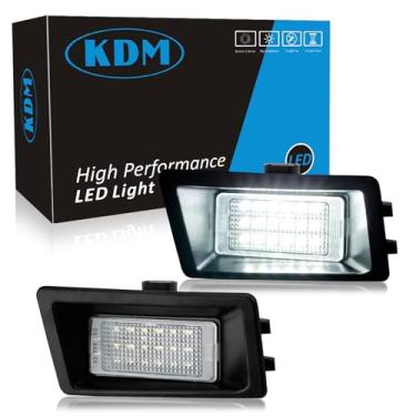 Imagem de KDM Luzes de placa de carro LED adequadas para Ford Bronco Sport 2021 2022 2023 2024, substitui OEM # M1PZ-13550-A lâmpada de etiqueta traseira 6000K branca, pacote com 2 peças