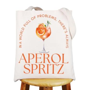 Imagem de G2TUP Aperol Spritz Tote Bag Aperol Lover Gift Italian Summer Aperol Spritz Gift Aperol Spritz Party Shoulder Bag, Aperol Spritz