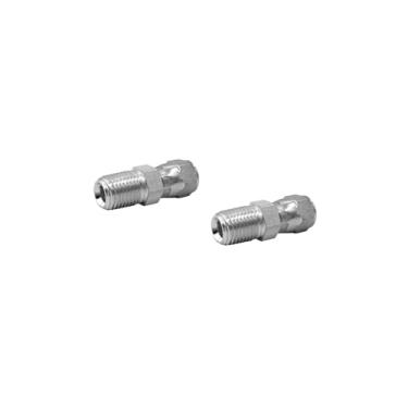 Imagem de BEITERSTOE (Pacote com 2) Adaptador de mangueira hidráulica 6505-04-04 encaixe macho de 1/10.2 cm (1/10.2 cm-18NPTF) × 1/10.2 cm fêmea JIC 37° giratório (7/40.6 cm-20UNF) Conector de juntas de tubo