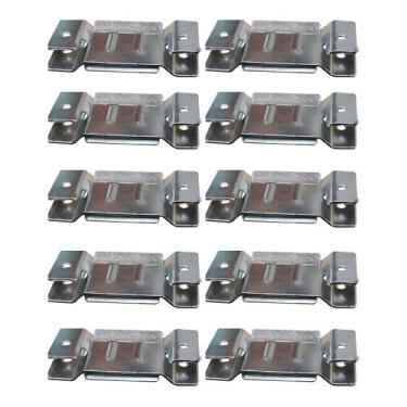 Imagem de 10 Pares de Conector de Encaixe para Móveis Sofá Cabeceira Painel Zinc