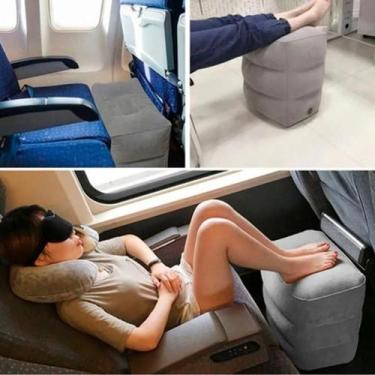 Imagem de Almofada Inflável de Apoio Pés para Avião - DOLCE HOME
