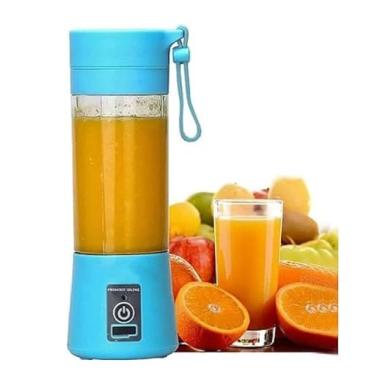 Imagem de Mini Liquidificador Mixer Portátil Processador Shake Juice Cup Usb 380 ml (Azul)