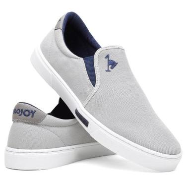 Imagem de Sapatênis Tênis Slip-On Masculino Polo Joy Calce Fácil Cinza, Cinza, 3