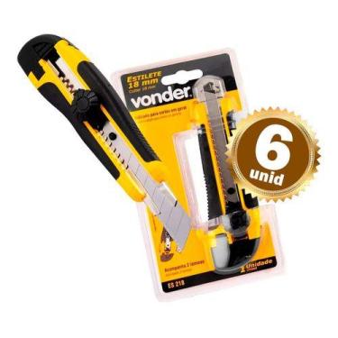 Imagem de Kit 6 estilete 18mm es218 - vonder - FREEDOM PARTS