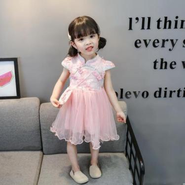 Imagem de Vestido Infantil Aniversário Tule Festa Casamento + Bolsa - anjo da ma