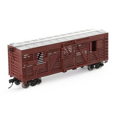 Imagem de C8767 1 peça escala 1:87 HO 10 m, vagão de gado pintado modelo ferroviário (marrom)