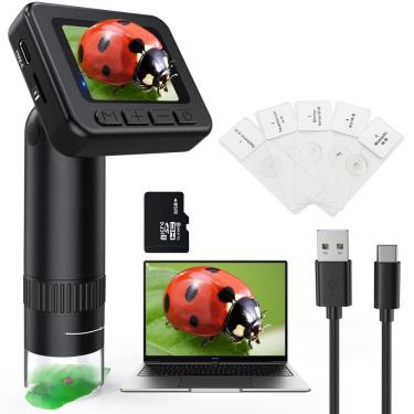 Imagem de Microscópio IMICHI para crianças com ampliação de 50X-1000X com HD Scr