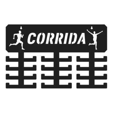 Imagem de Expositor Porta Medalhas Corrida Masculino Preto 24 Suportes - Loja Di