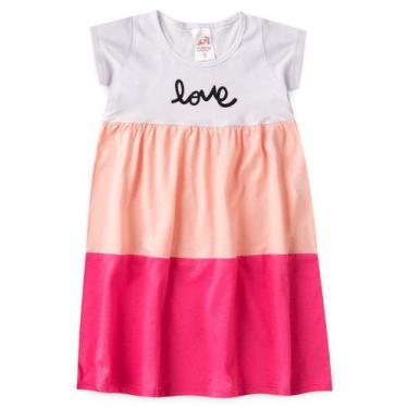 Imagem de Vestido Infantil Love - Bene Tex, 10, Rosa pink