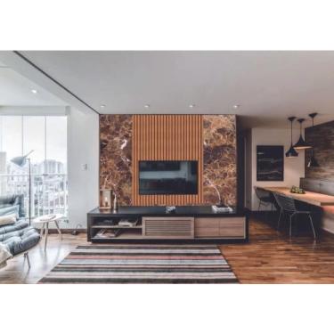 Imagem de Papel de Parede  Marmore e Ripado Tedencia  (folha med. 90x300 cm) - D