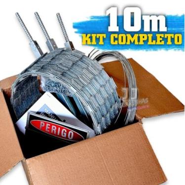 Imagem de Kit de Serpentina para muro cerca 30cm - 10m kit completo - K. Metalur