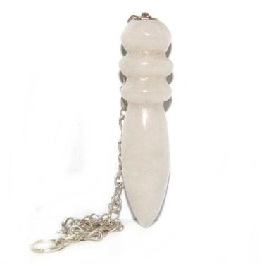 Imagem de Pendulo Egipcio Quartzo Leitoso Pedra Natural Radiestesia - Cristaisde