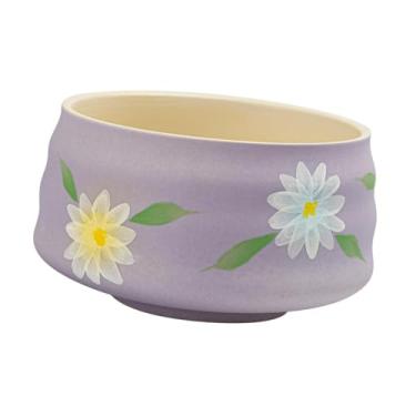 Imagem de SiaBiced Tigela de porcelana Matcha Tigela de chá de porcelana artesanal para preparação de Matcha japonês, Tolet