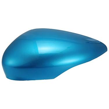 Imagem de X AUTOHAUX Tampa de espelho retrovisor lateral do carro lado esquerdo azul para Ford Fiesta MK7 2008 2009 2010 2011 2012 2013 2014 2015 2016 2017